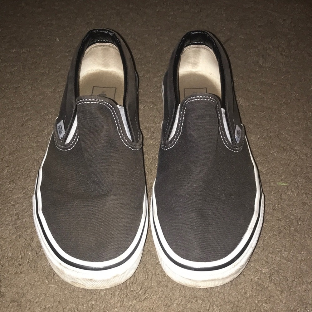 Black slip on vans